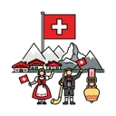Swiss traditional costumes