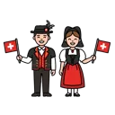 Swiss traditional costumes